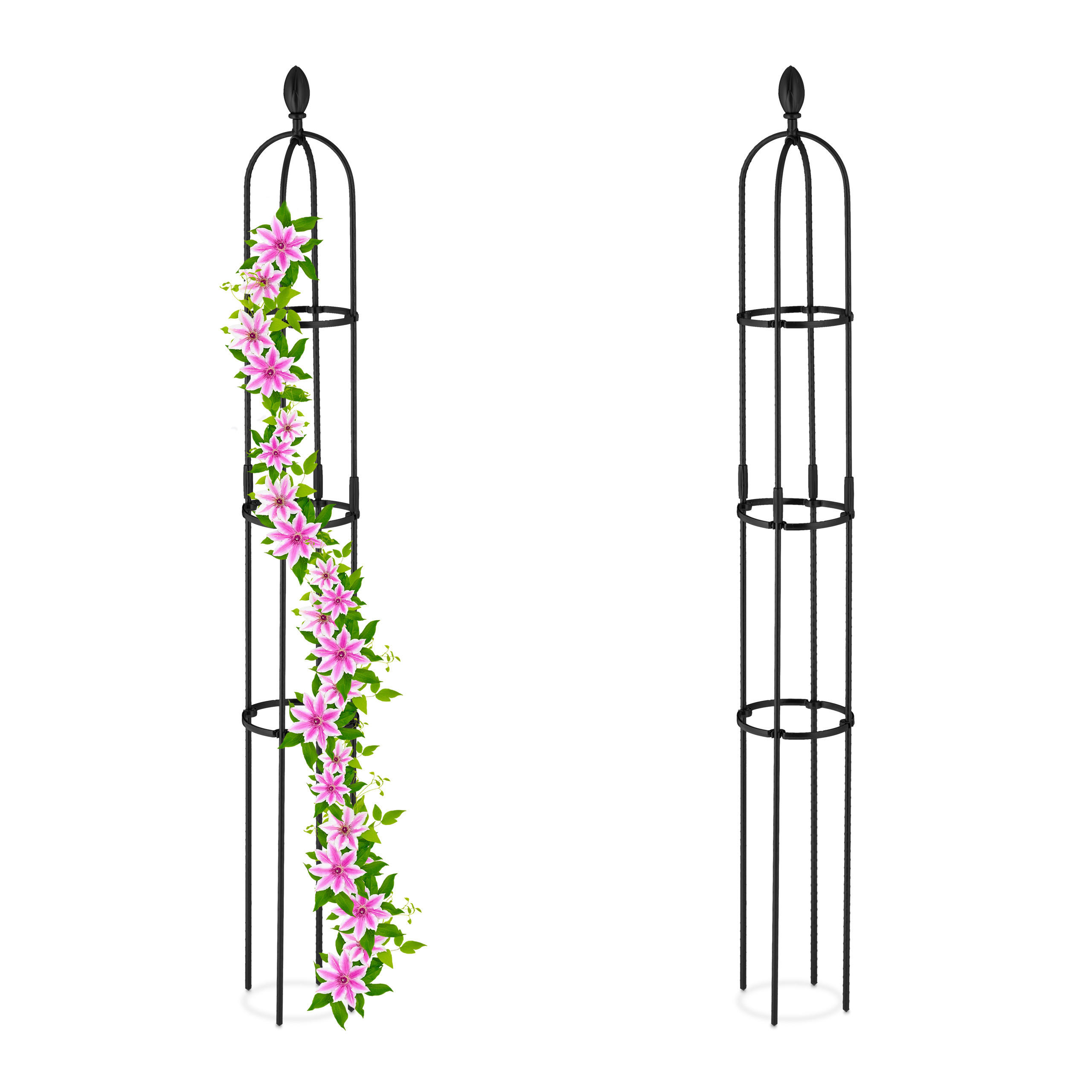 SUPORT Negru set-2 oțel 160 cm