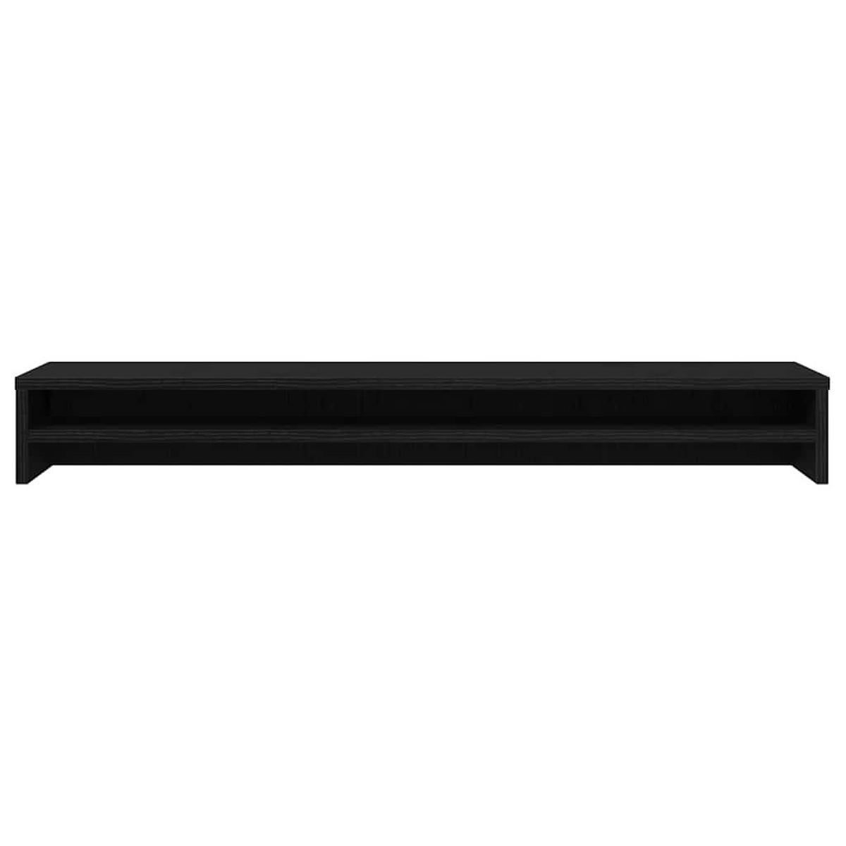 MONITORSTÄNDER Schwarze Eiche 100/24/13 Cm Holzwerkstoff - Schwarz, Holzwerkstoff (100/13/24cm) - vidaXL