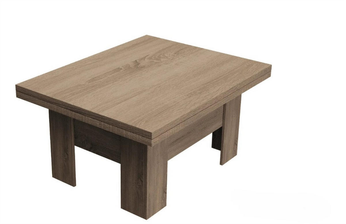 ESSTISCH ROKAR Ausziehbar 100 - 200 / 80 x 78 cm - Trüffeleichefarben/Braun, Holz (100/80/78cm) - MASSENO