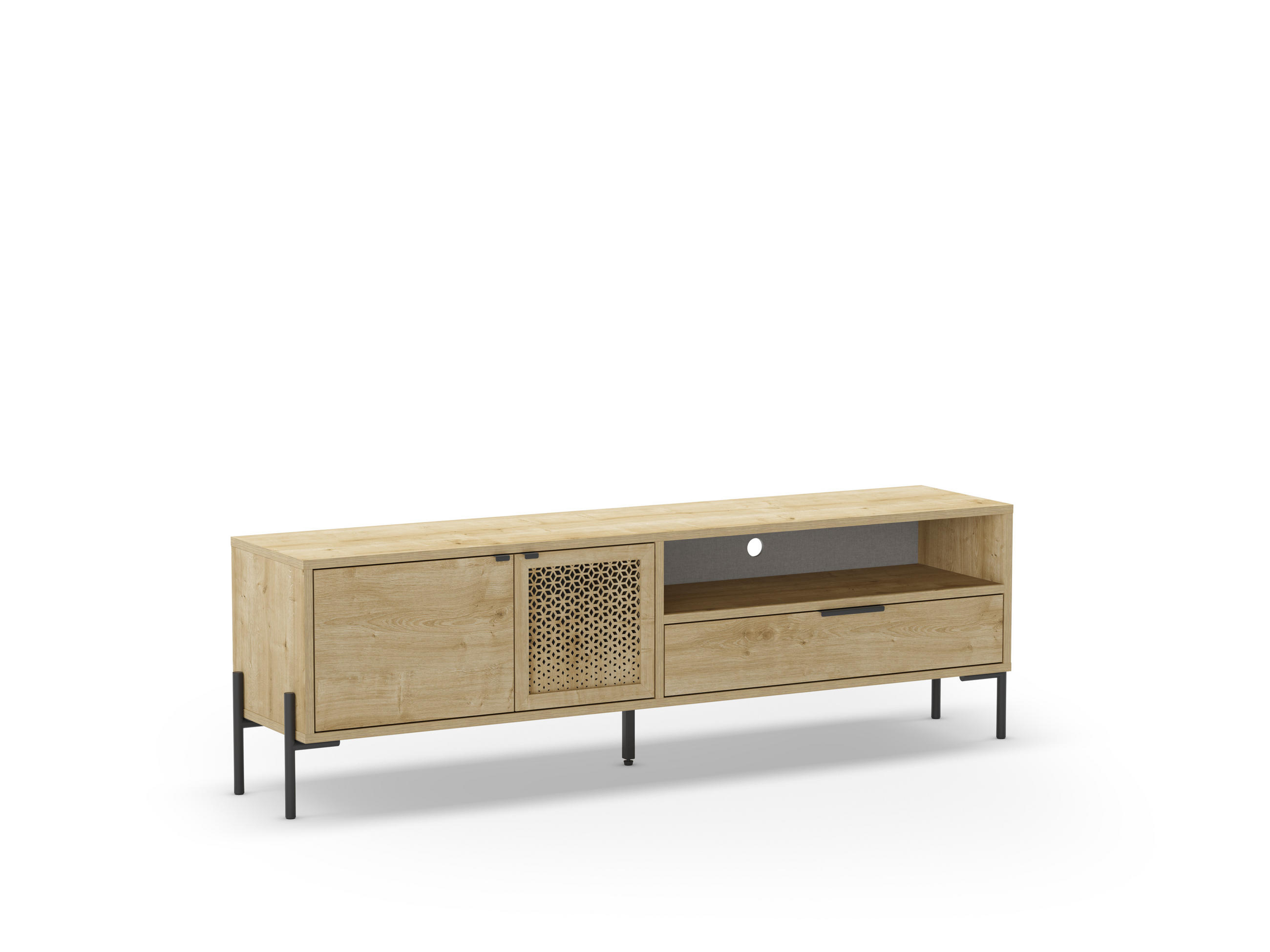 TV-STÄNDER Inca Braun 164/35/50.5 cm - Braun, Holz (35/50.5/164cm) - Calicosy