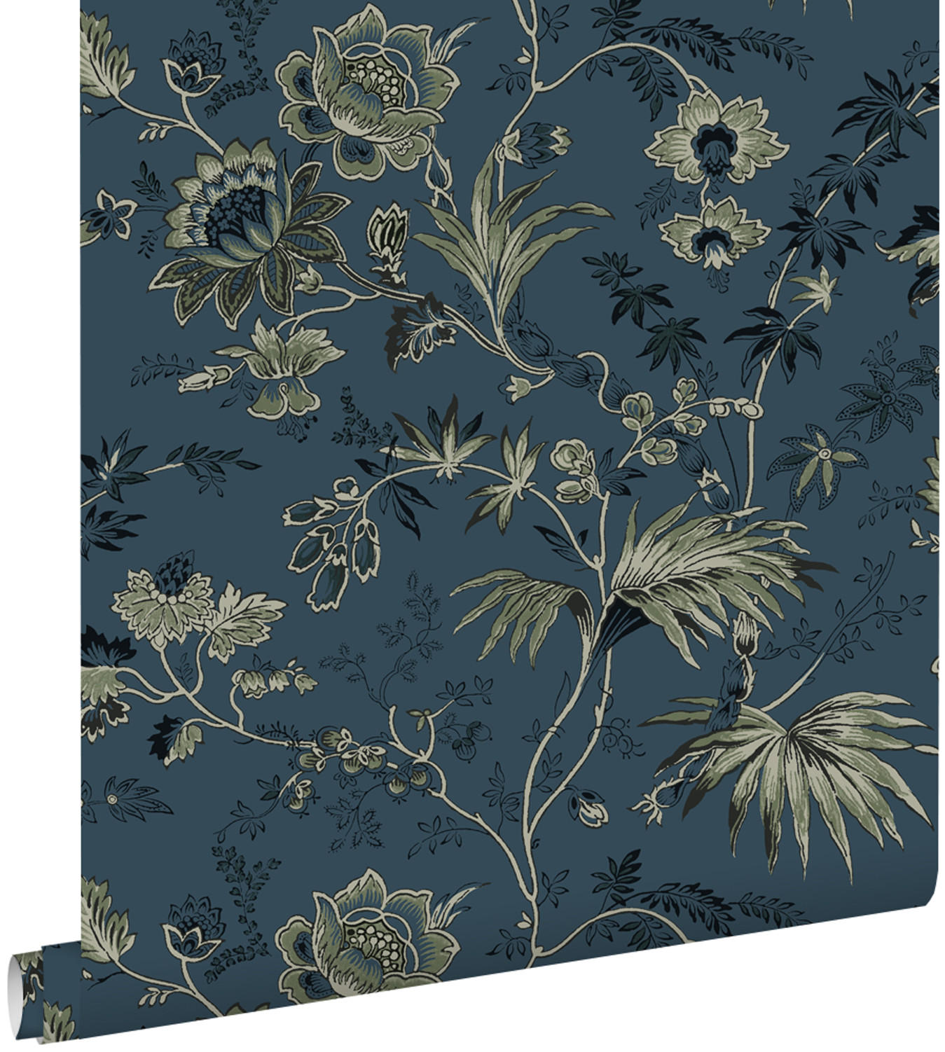 ESTAhome Tapete Blau 53x1000 cm
