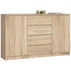 KOMMODE Sonoma Eiche 160x40x99 cm - Sonoma Eiche, Holzwerkstoff (160/99/40cm) - Akord