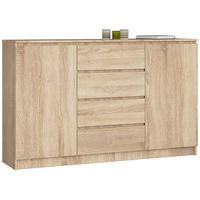 KOMMODE Sonoma Eiche 160x40x99 cm - Sonoma Eiche, Holzwerkstoff (160/99/40cm) - Akord