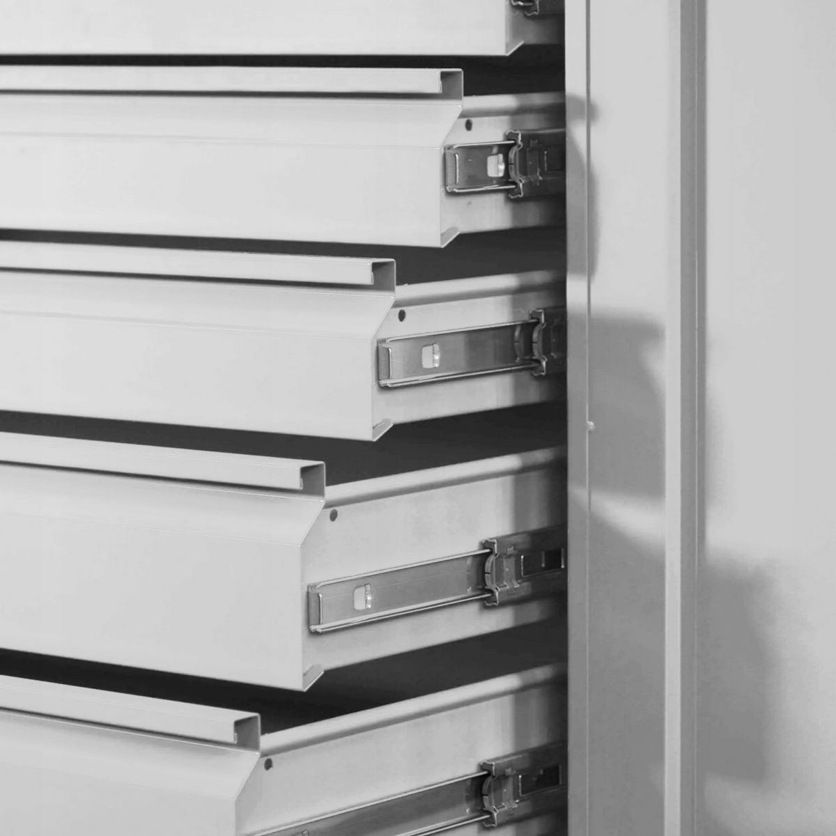 WERKZEUGSCHRANK Werkstattschrank DAREK 185x92x50 cm - Grau, Metall (92/185/50cm) - Jan Nowak