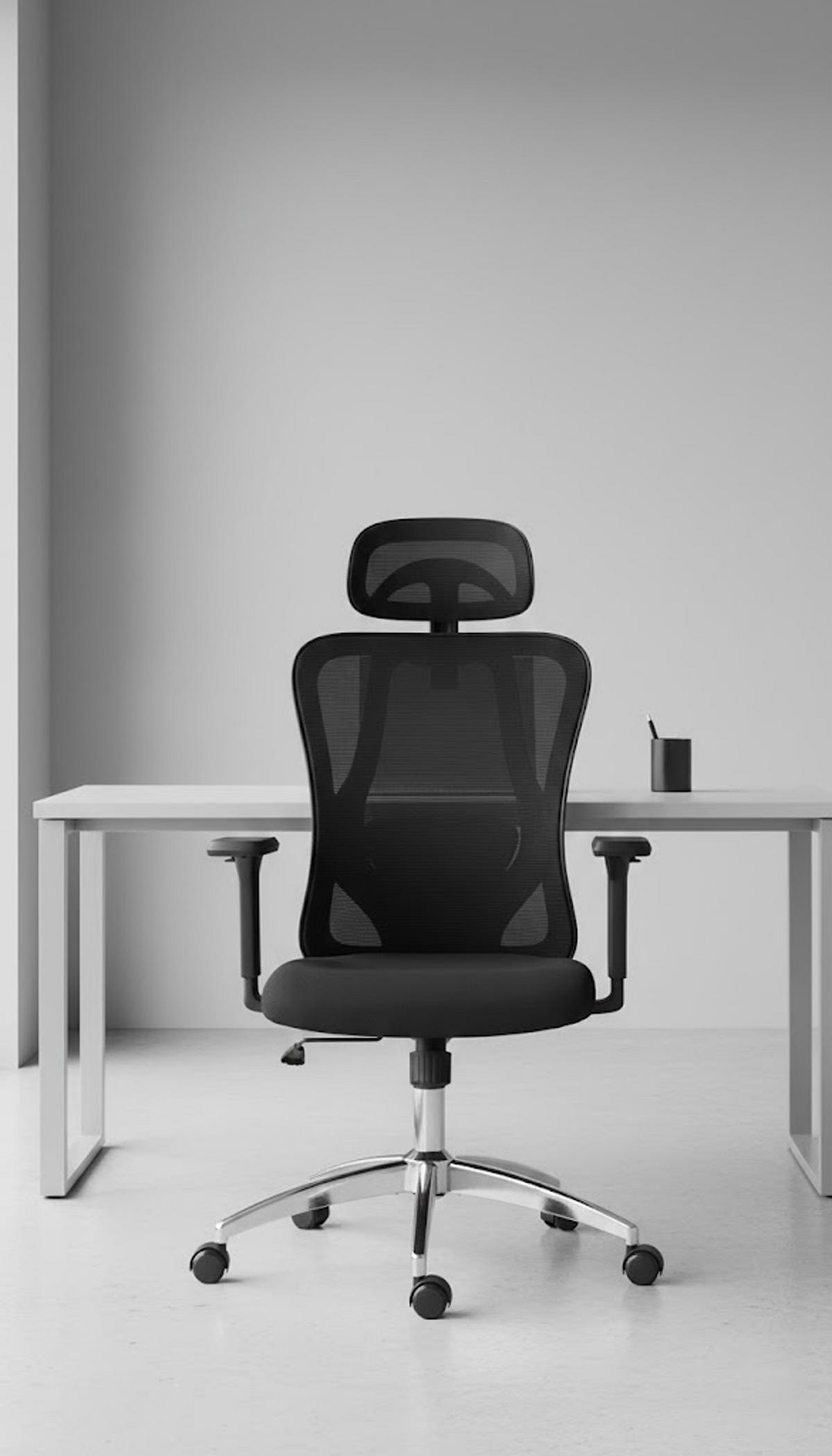 BÜROSTUHL Kairox schwarz - Chromfarben/Schwarz, Kunststoff/Metall (70/121/62cm) - TPFLiving