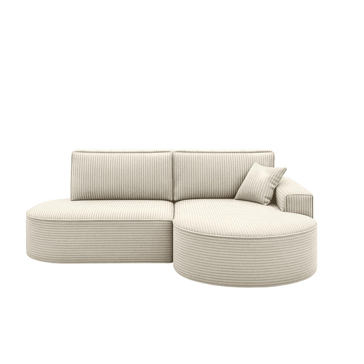 ECKSOFA Venedig Mit Schlaffunktion - Weiß, Holzwerkstoff/Textil (278/179cm) - Fun Möbel