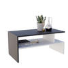 COUCHTISCH JULA 93 - Schwarz/Weiß, Holz (50/93/45cm) - Mat-Haus