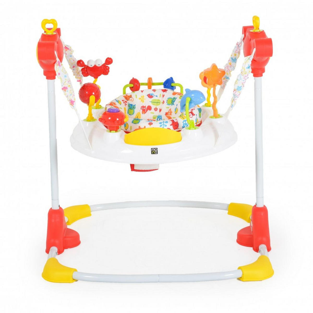 LAUFLERNHILFE Vista weiß rot mit Spielcenter, Musik, Licht, MP3-Anschluss, Höhe einstellbar - Weiß, Kunststoff (60/92/72cm) - Moni