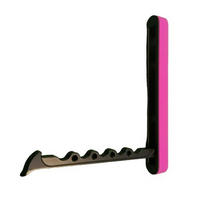 GARDEROBENHAKEN klappbar Wandhaken Klapphaken schwarz Silikonring pink - Schwarz, Metall (1.6/14/11cm) - Livingpoint24