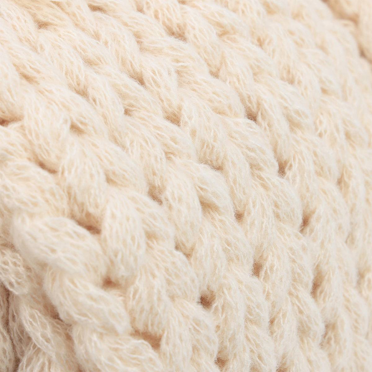 WEBDECKE LIAN - Farbe: Beige, Größe: 140 x 200 cm - Beige, Kunststoff (140/200cm) - Home Deluxe