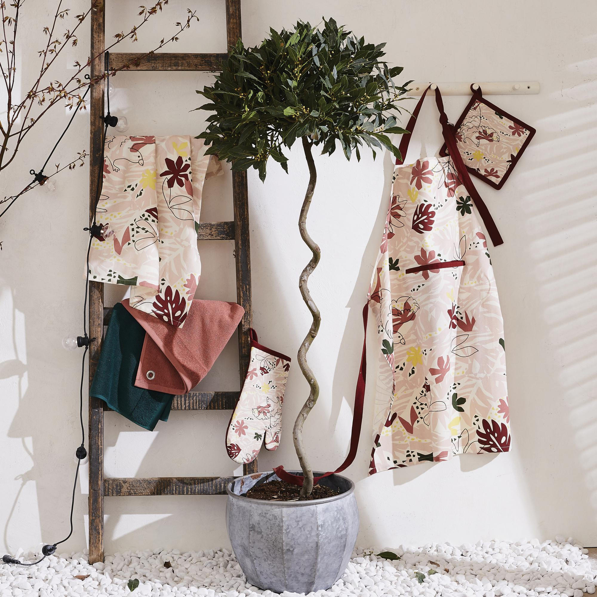 HANDTUCH MIT ÖSE Curl tannengrün 50 x 50 cm - Waldgrün, Textil (50/50cm) - Winkler