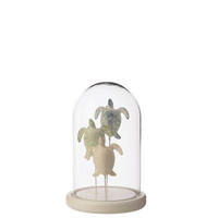 DEKO GLOCKE TURTLE - Blau, Glas (14/22/14cm) - J-Line