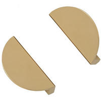 GRIFF 2er-Set Vergoldet klein Metall 78 x 20 mm Lochabstand 64 mm mit Schrauben - Goldfarben, Metall (2/2.3/7.8cm) - MCBOSON