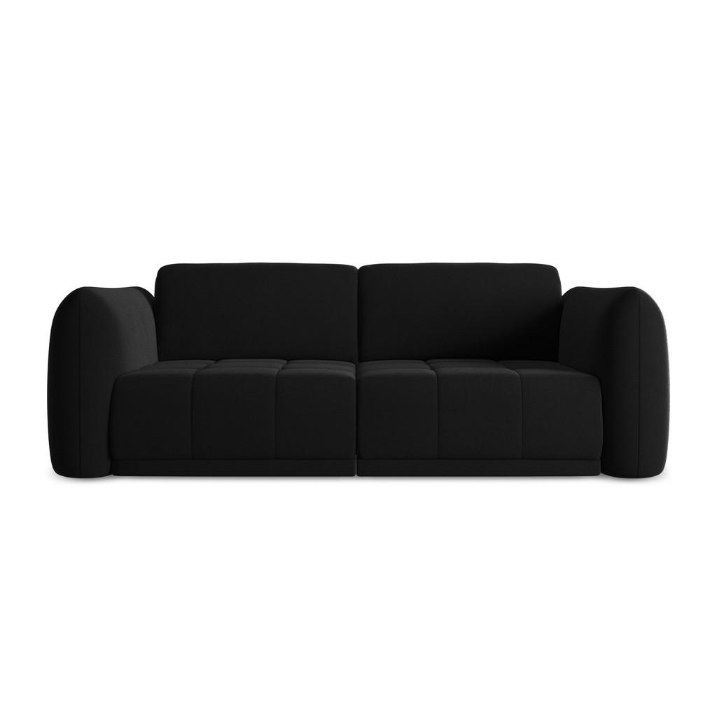 Thumbnail - Makamii 3-Sitzer, Schwarz, Textil, Füllung: Schaumstoff, 210x74x105 cm, Made in EU, Wohnzimmer, Sofas & Couches, Sofas, ...