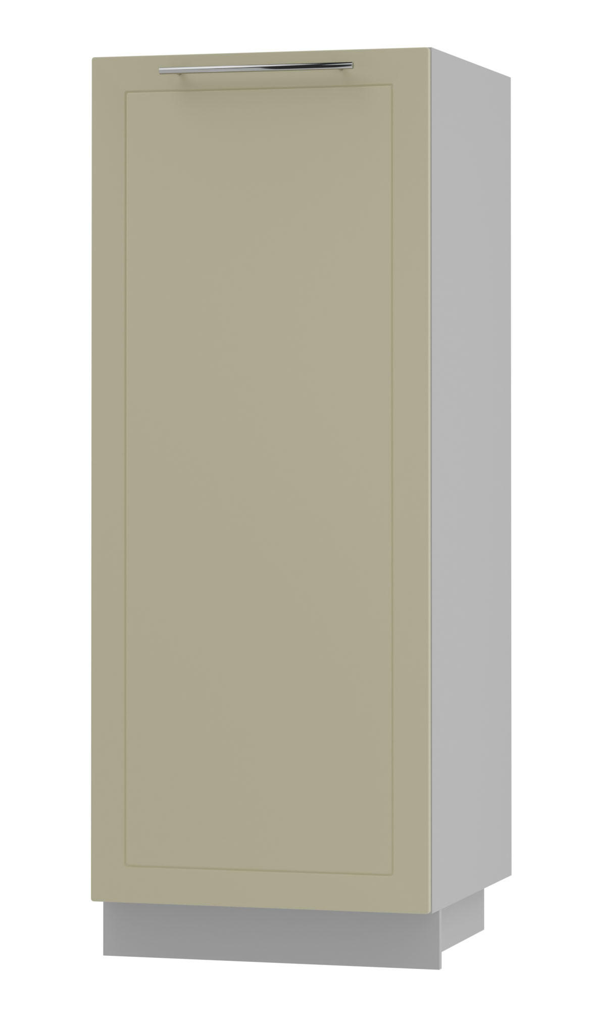 GESCHIRRSCHRANK Kvantum D5D/60/154 Vanille Matt / Grau Matt 60 / 59 / 154cm - Creme/Grau, Holz/Holzwerkstoff (60/154/59cm) - Feldmann-Wohnen