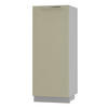 GESCHIRRSCHRANK Kvantum D5D/60/154 Vanille Matt / Grau Matt 60 / 59 / 154cm - Creme/Grau, Holz/Holzwerkstoff (60/154/59cm) - Feldmann-Wohnen