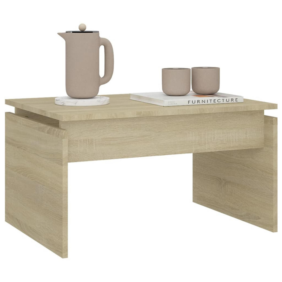 COUCHTISCH Sonoma-Eiche 68x50x38 cm Holzwerkstoff - Braun, Holzwerkstoff (68/50/38cm) - furnicato