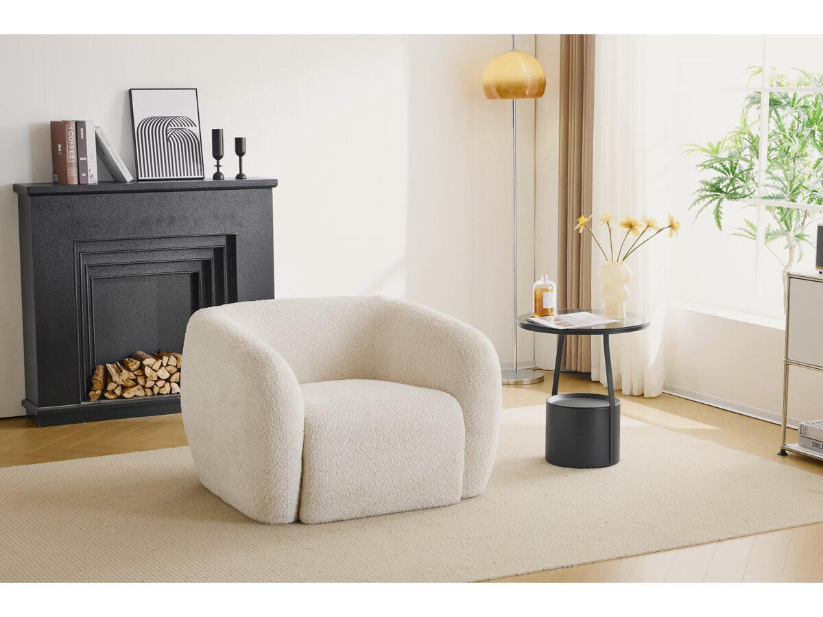 SESSEL Washington Weiß - Weiß, Textil (103/70/89cm) - Habitat Garten