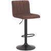 BARHOCKER Samt braun - Schwarz/Braun, Textil/Metall (41/87/49cm) - CLP