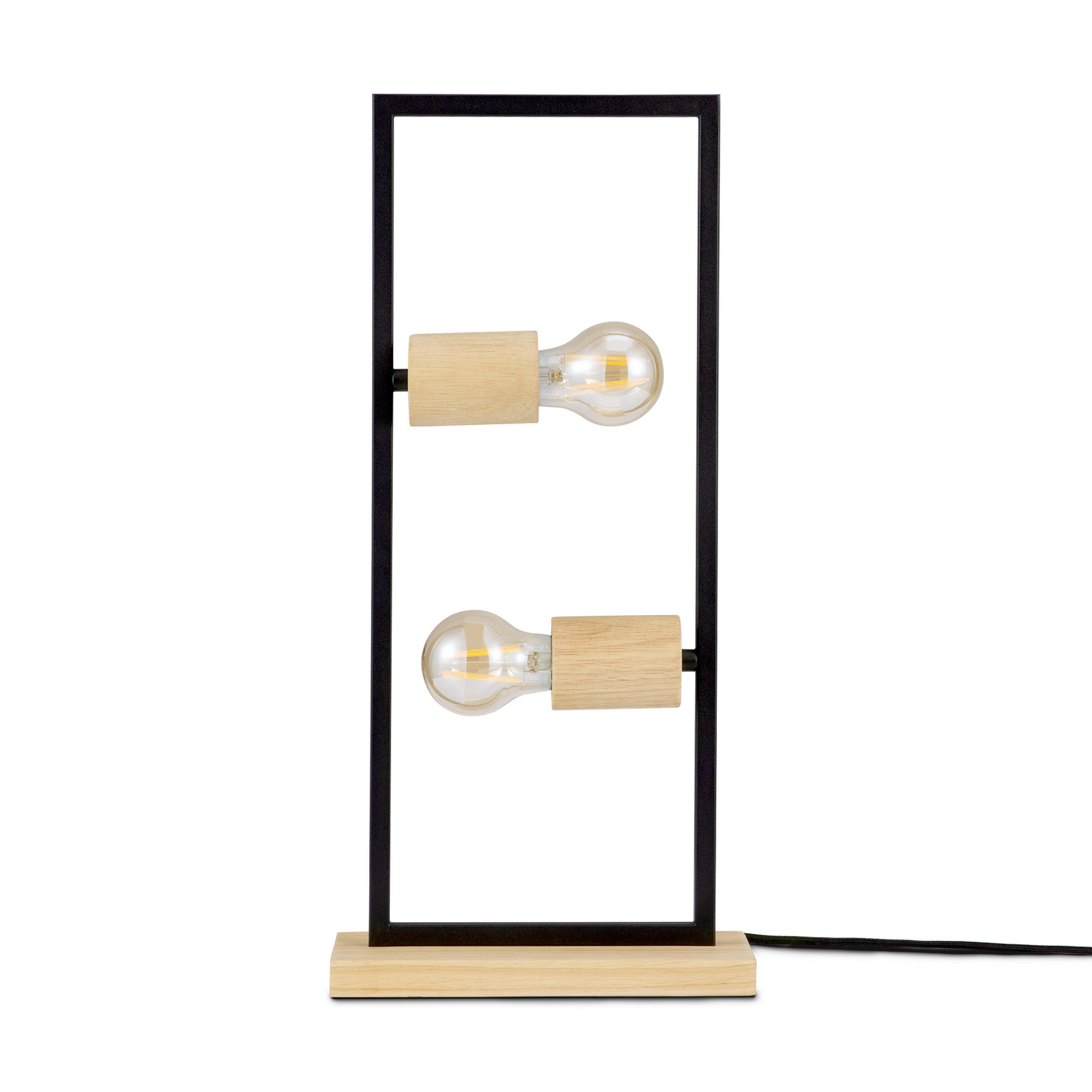 TISCHLAMPE Marcus - Schwarz, Metall (24/9/50cm) - Paco Home