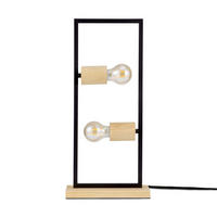 TISCHLAMPE Marcus - Schwarz, Metall (24/9/50cm) - Paco Home