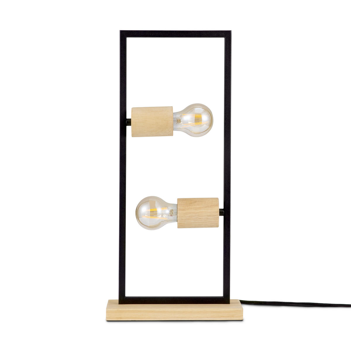 TISCHLAMPE Marcus - Schwarz, Metall (24/9/50cm) - Paco Home