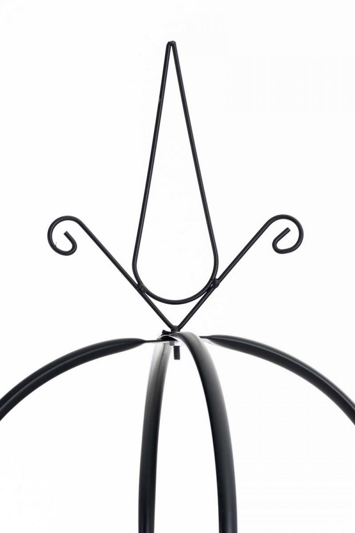 RANKGITTER Metall Schwarz - Schwarz, Metall (38/190/38cm) - CLP