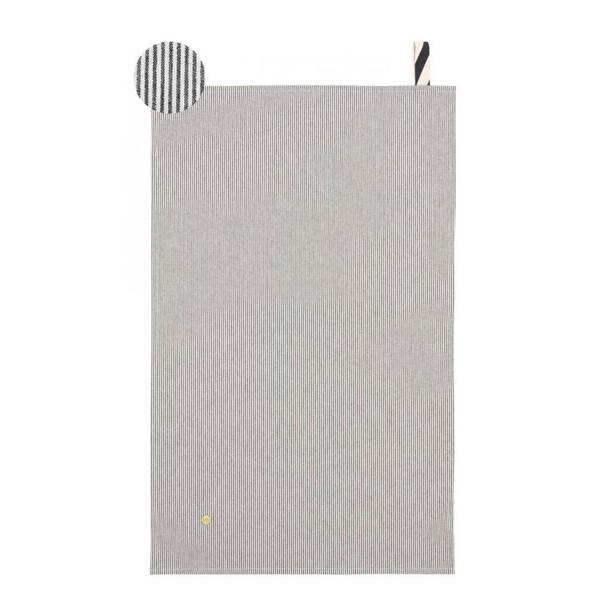 KÜCHENHANDTUCH Finette finette caviar 50 x 80 cm - Grau, Textil (80/50cm)