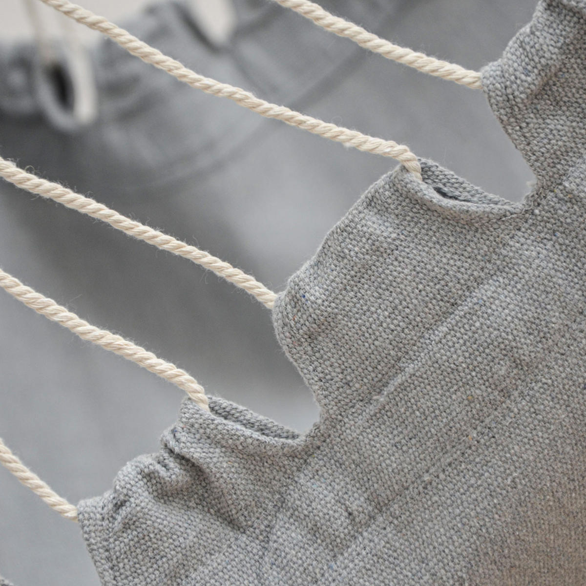 XL HÄNGESESSEL 155/125 cm Belastbar bis 100kg Grau - Grau, Textil (125/140/155cm) - Amanka