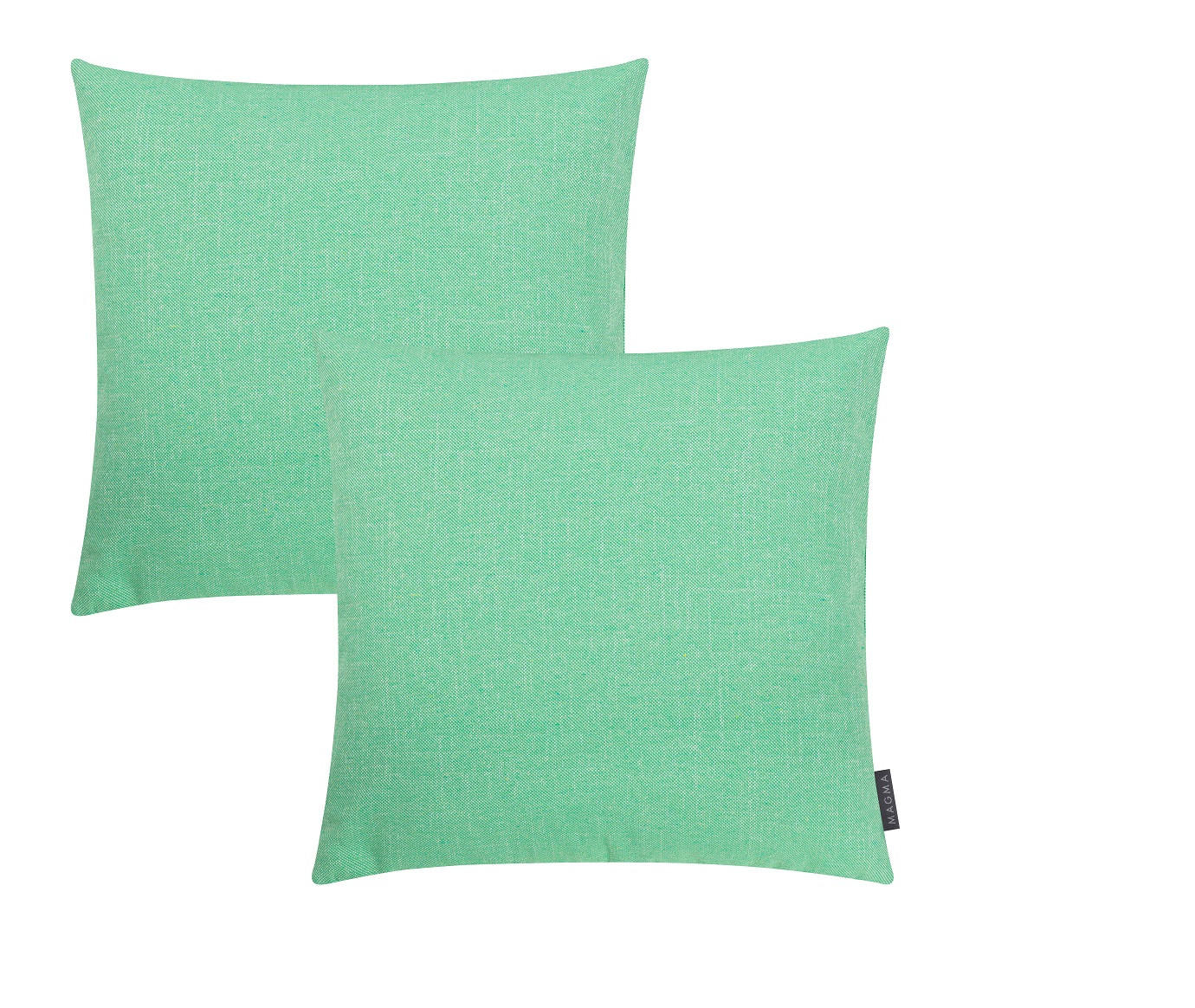 KISSENHÜLLE 2er Set Riva 50/50 gras - Hellgrün, Textil (50/50cm) - Magma Heimtexx