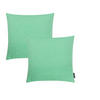 KISSENHÜLLE 2er Set Riva 50/50 gras - Hellgrün, Textil (50/50cm) - Magma Heimtexx