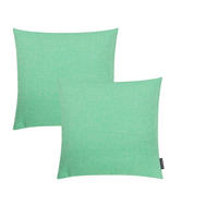 KISSENHÜLLE 2er Set Riva 50/50 gras - Hellgrün, Textil (50/50cm) - Magma Heimtexx