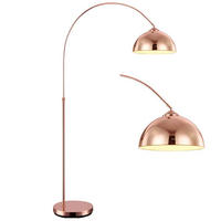 LED STEHLEUCHTE NEWCASTLE Kupfer - Kupferfarben, Metall (92/30/196cm) - Globo Lighting