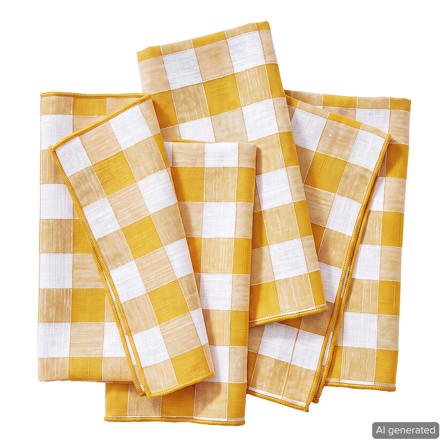 SERVIETTE (4er-Set) Medley - Gelb, Textil (42/42cm) - Butlers