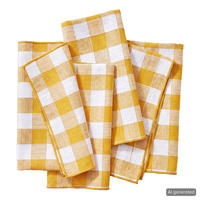 SERVIETTE (4er-Set) Medley - Gelb, Textil (42/42cm) - Butlers