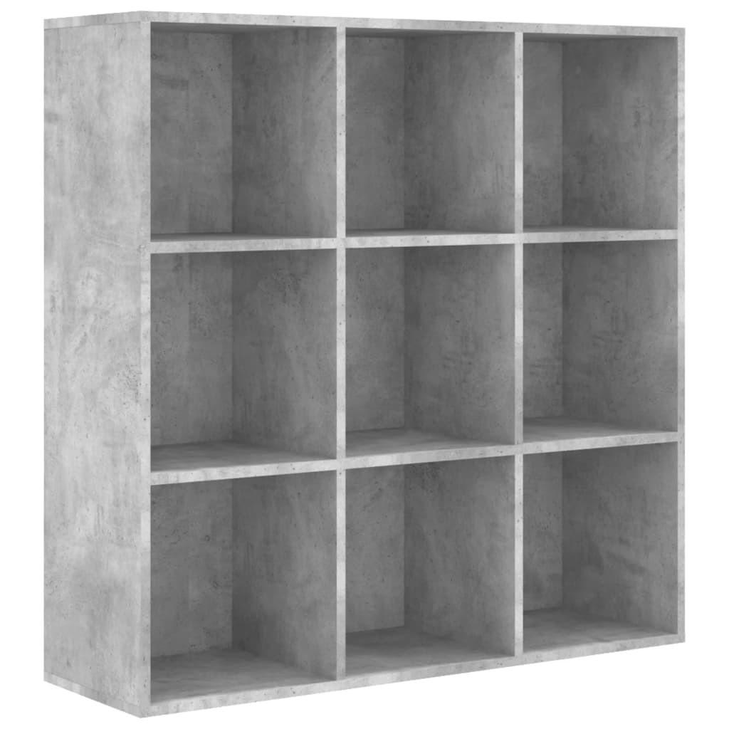 vidaXL Bücherregal Hellgrau 98x98x30 cm