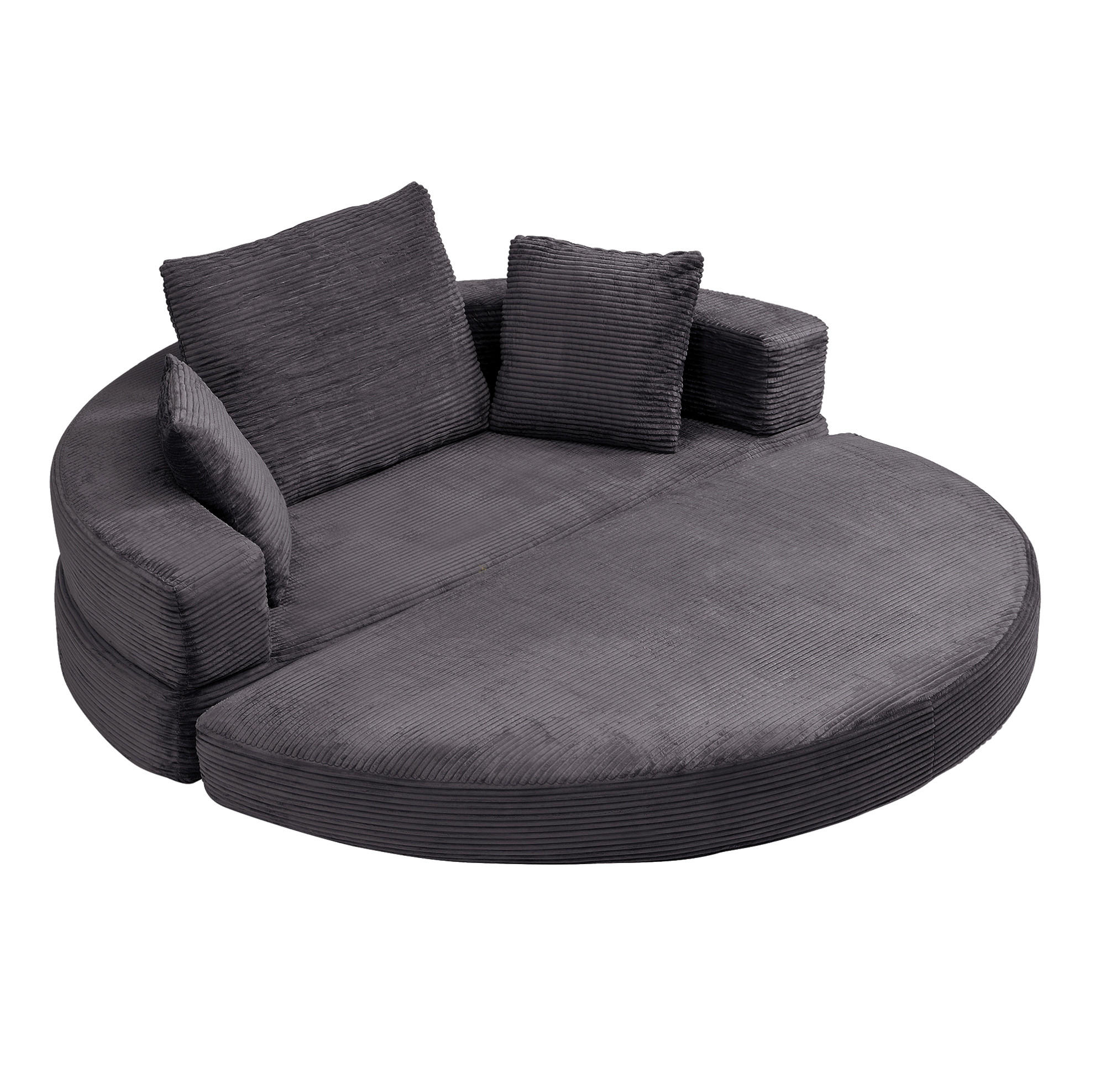 SCHLAFSOFA 173/176/40 cm aus Schaumstoff mit 2-in-1-Funktion Schwarz - Schwarz, Kunststoff (176/40/173cm) - Modenvie