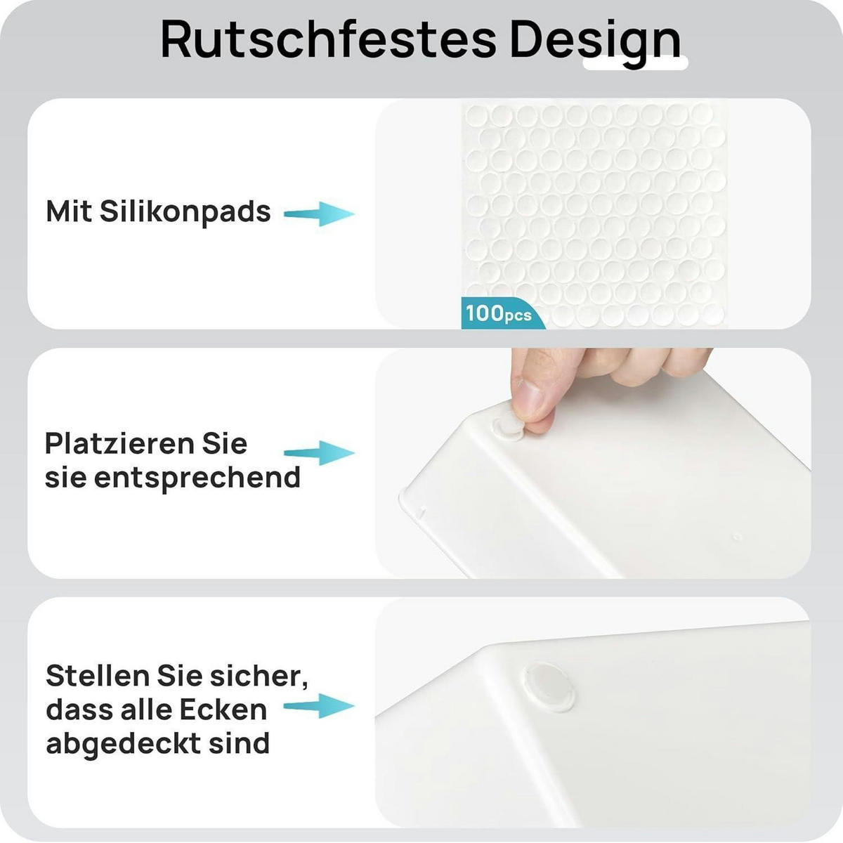 SCHUBLADEN-ORGANIZER 25-teiliges Set Kunststoff Weiß - Weiß, Kunststoff (15.2/5.1/22.9cm)