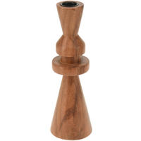 KERZENHALTER Akazie 22 cm - Braun, Holz (7/22/7cm) - Home Styling Collection