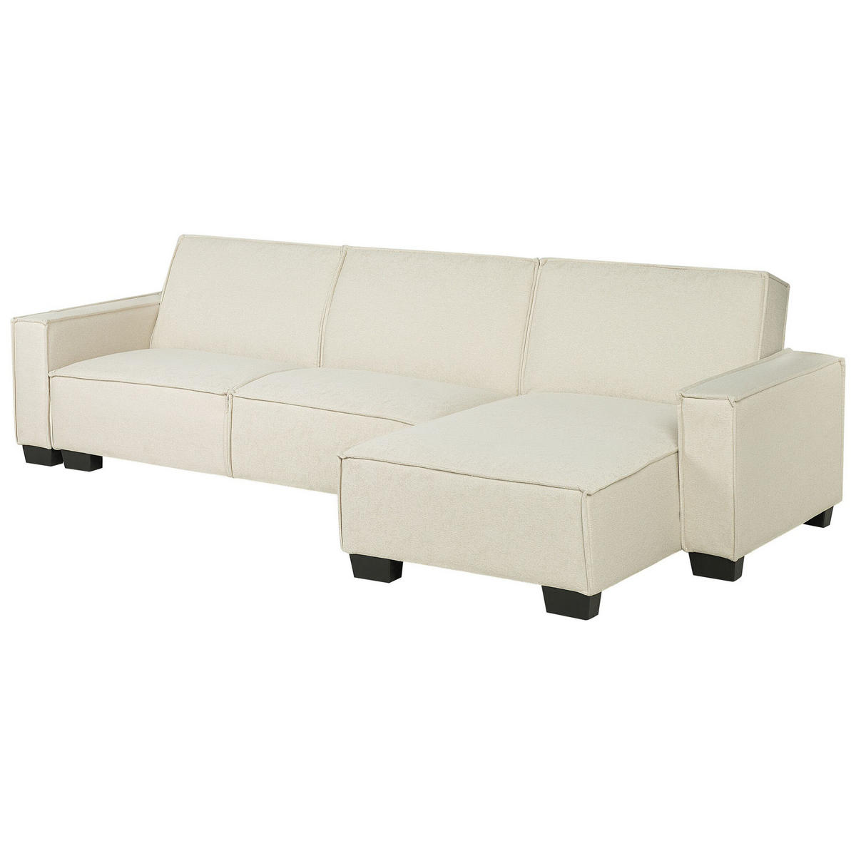 ECKSOFA Polsterbezug Beige rechtsseitig Romedal - Beige, Textil (290/173cm) - Beliani