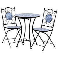 BALKONSET, schwarz, 3-tlg. - Schwarz, Metall - Wanderlust