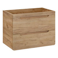 WASCHBECKENUNTERSCHRANK ARVIDA SZK8 Eiche - Eichefarben, Glas/Holzwerkstoff (80/59/46cm) - Komodee