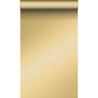 TAPETE Uni 53 cm x 10.05 m - Goldfarben, Papier (53/1000cm) - Origin Wallcoverings