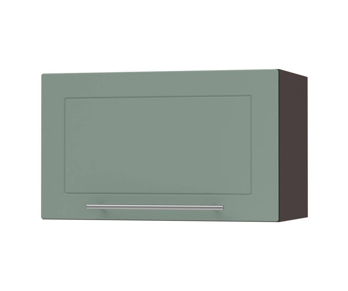 KLAPPHÄNGESCHRANK Kvantum W4B/60-AV Mint Matt / Lava Matt 60 / 32,5 / 36cm - Dunkelgrau/Mintgrün, Holz/Holzwerkstoff (60/36/32.5cm) - Feldmann-Wohnen