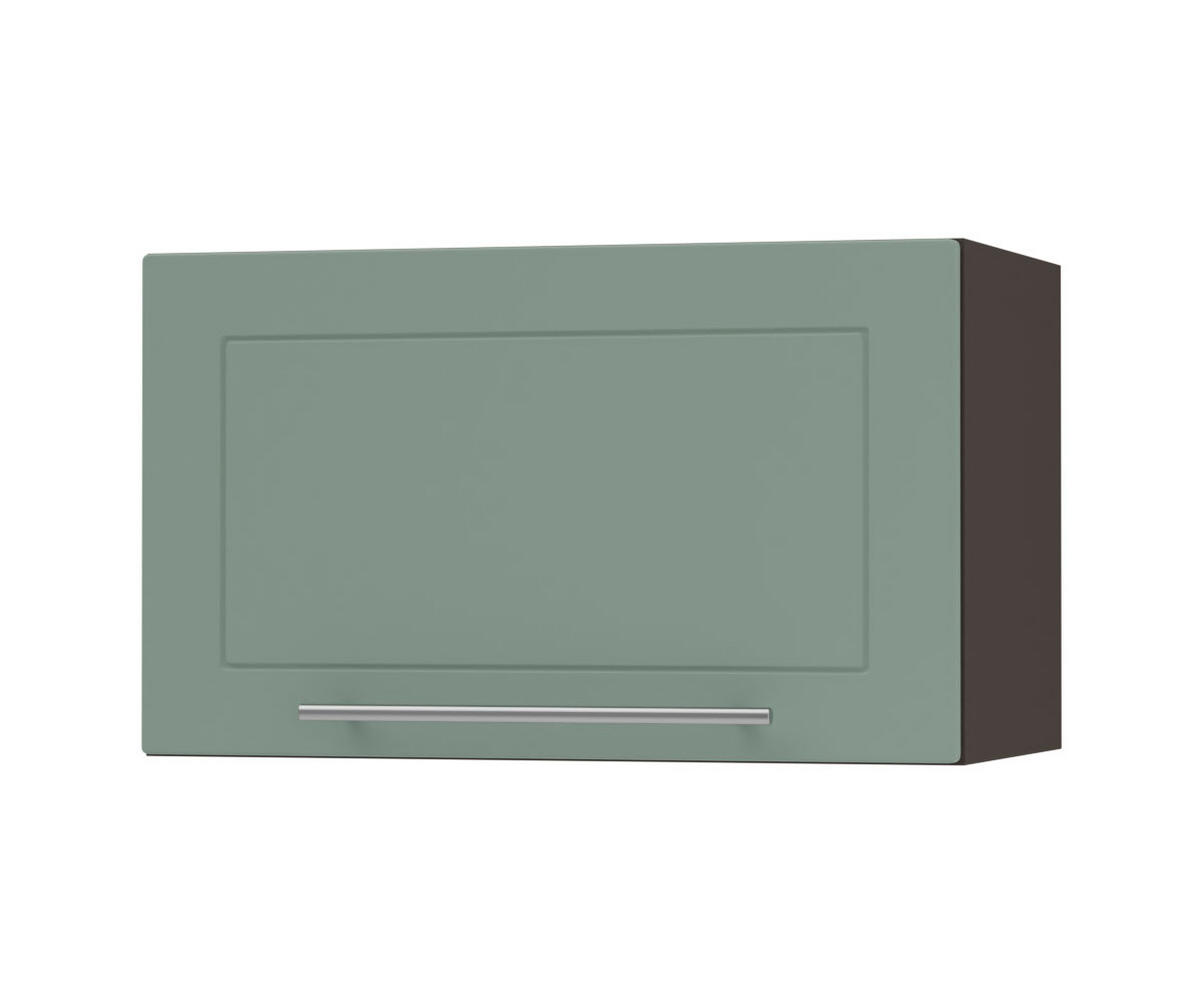 KLAPPHÄNGESCHRANK Kvantum W4B/60 Mint Matt / Lava Matt 60 / 32,5 / 36cm - Dunkelgrau/Mintgrün, Holz/Holzwerkstoff (60/36/32.5cm) - Feldmann-Wohnen