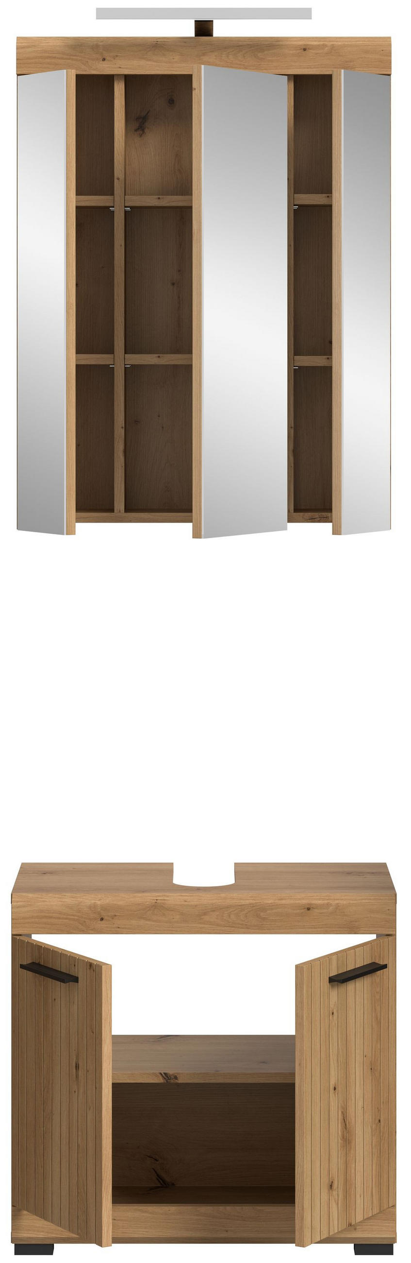 BADEZIMMER Vento 3-tlg. (B/H/T: ca. 60/191/34 cm) in Artisan Eiche /Artisan Eiche - Eiche Artisan, Holz (60/191/34cm)