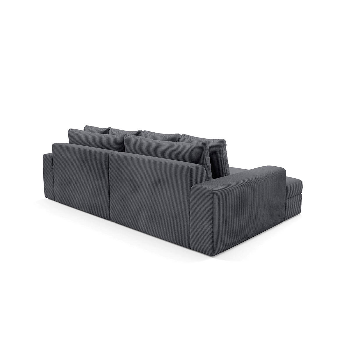 ECKSOFA Paola 3 Sitzplätze Grau - Grau, Holz (272/167cm) - Petits-meubles
