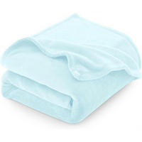 KUSCHELDECKE Flanell Hellblau 130 x 150 cm - Hellblau, Textil (130/150cm)