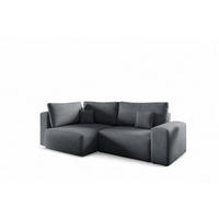 ECKSOFA Arona Mit Schlaffunktion - Dunkelgrau, Holzwerkstoff/Textil (148/253cm) - Fun Möbel