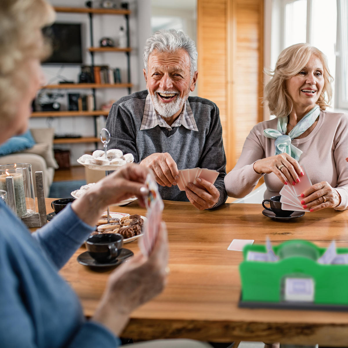 KARTENMISCHMASCHINE - Grün, Kunststoff (23/15cm) - Relaxdays